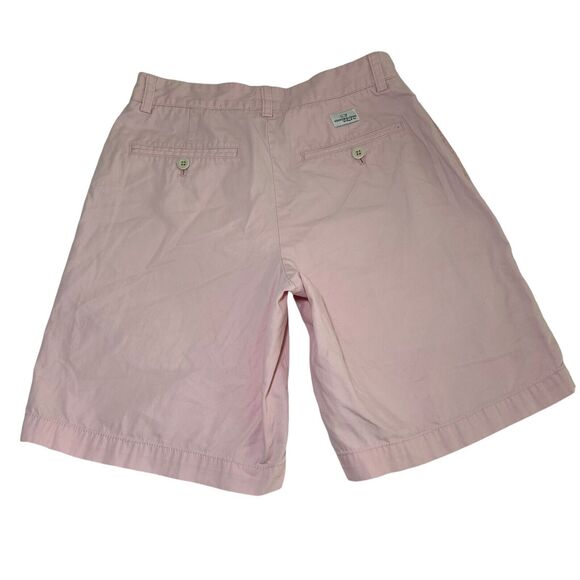 Vineyard Vines Khaki Chino Shorts Men's Size 28 Pink Solid Pockets Normcore - Picture 2 of 4